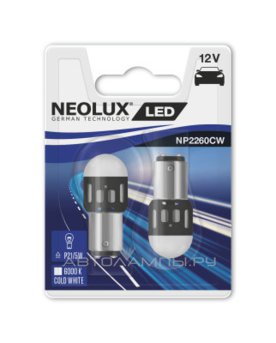 P21/5W 12V-LED (BAY15d) 6000K 1.2W (бл.2шт.) NP2260CW-02B