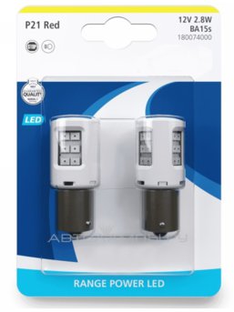 P21/5W 12V-LED (BAY15d) Red 2.8/0.4W Range Power LED (��.2��.) 18008