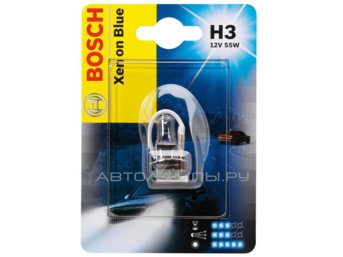 H7 12V- 55W (PX26d) (белый холод.свет-голуб.оттен.) Xenon Blue 1987302075