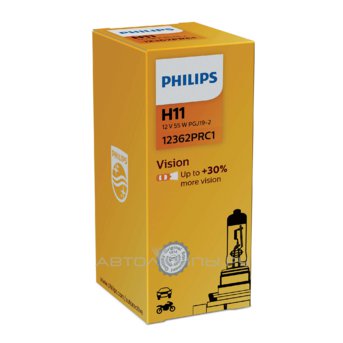 H11 12V- 55W (PGJ19-2) ( +30% �����) Vision 12362PRC1