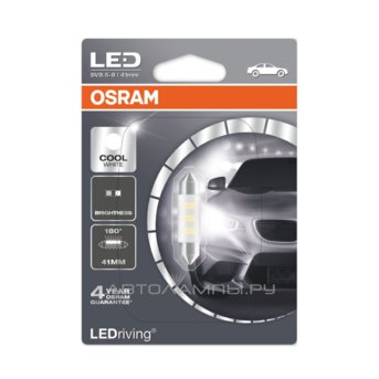 Fest T10,5x41 12V-LED 0,50W (SV8,5) 6700K (������� 1��.) Sky White LEDriving standart 6441SW-01B